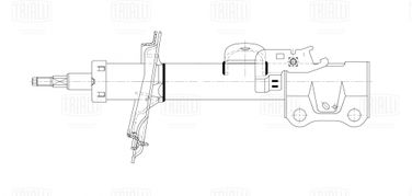 Trialli AG 30155 Амортизатор для а/м Geely Atlas (18-) 1.8i/2.4i (стойка) перед. лев. | перед лев | - 1