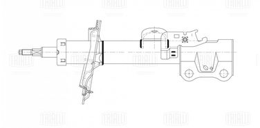 Trialli AG 30153 Амортизатор для а/м Geely Atlas (18-) 2.0i (стойка) перед. лев. | перед лев | - 2