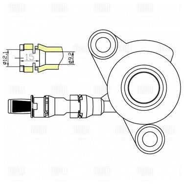 Trialli CT 3002 Муфта выкл. сцеп. для а/м Geely Emgrand X7 (13-) 2.0i / Chery Tiggo 4 (17-) 1.5i (гидравл.) - 3