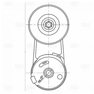 Trialli CM 0506 Ролик привод. ремня для а/м Chevrolet Captiva (11-)/Opel Antara (06-)/Insignia (08-) 2.0T/2.4i (с натяж. мех.) - 1