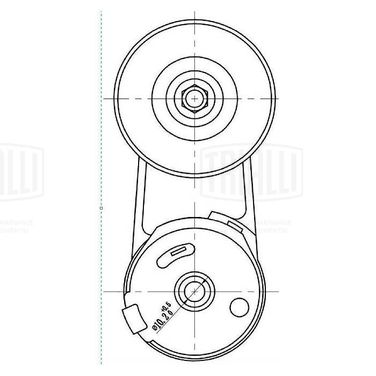 Trialli CM 0506 Ролик привод. ремня для а/м Chevrolet Captiva (11-)/Opel Antara (06-)/Insignia (08-) 2.0T/2.4i (с натяж. мех.) - 4