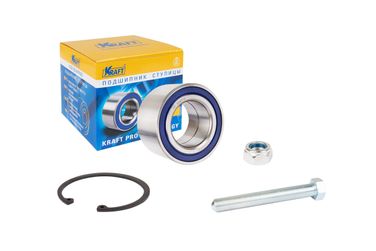 KRAFT KT 204574 Подшипник ступицы заднего колеса, комплект для а/м VW Transporter (90-03) 1.8-2.8 - 2