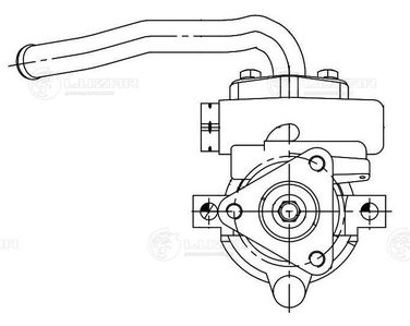 Luzar LPS 0507 Насос ГУР для а/м Chevrolet Lanos (97-)/Daewoo Nexia (94-) - 4