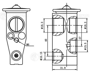 Luzar LTRV 1919 Клапан расширительный кондиционера (трв) для а/м Toyota Camry (xv50) (11-) - 3
