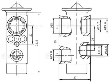 Luzar LTRV 2626 Клапан расширительный кондиционера (трв) для а/м BMW 5 (e60) (03-) - 3