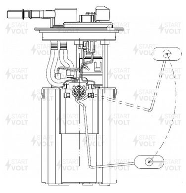STARTVOLT SFM 1564 Модуль топливного насоса для а/м Lifan Solano (08-) 1.6i/1.8i - 2