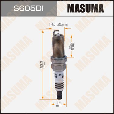 Masuma S605DI Свеча зажигания double iridium - 1