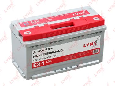 LYNXauto E21 Снят с производства Аккумулятор 110 Ah, 850 A, прямая, 353x175x190 - 1