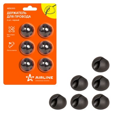 AIRLINE AEBJ300 Держатель для 1 провода (6шт. в комплекте) - 1