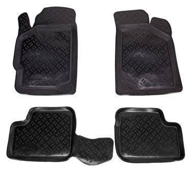 AIRLINE ACM-PS-92 Ковры для KIA Spectra (04-11) компл. 4 шт., выс.борт, полимер., черн. - 1