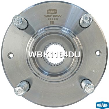 Krauf WBK1164DU Ступица колеса [перед] hyundai Accent III (mc), i10I (pa), i20I (pb), i20II (gb, ib), AccentIV (rb) / KIA RioII,III (jb,ub) - 4