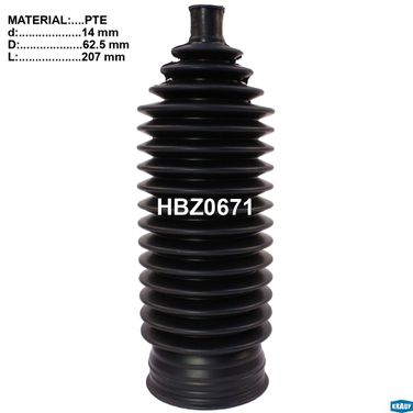 Krauf HBZ0671 Пыльник рулевой рейки - 1