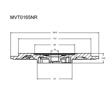 Krauf MVT0165NR Задняя пластина турбокомпрессора - 3