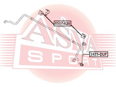 Asva 0507-020 Втулка стабилизатора - 1
