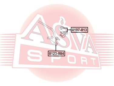 Asva 0107-813 Втулка стабилизатора - 1