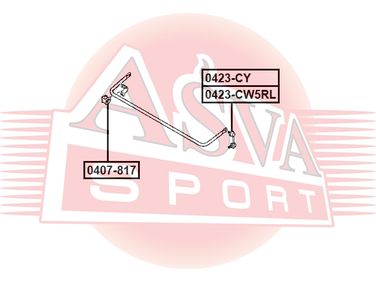 Asva 0407-817 Втулка стабилизатора - 1