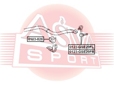 Asva 0103-826 Втулка стабилизатора - 1