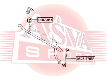 Asva 0507-011 Втулка стабилизатора передняя - 2