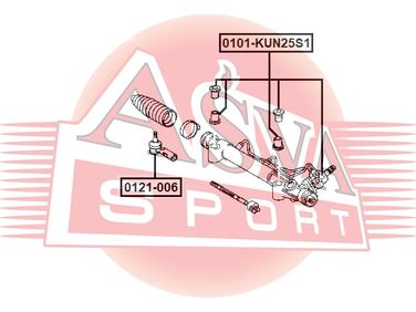 Asva 0121-006 Наконечник рулевой - 1