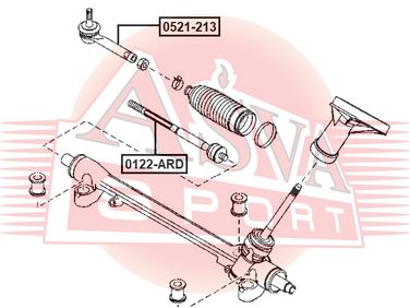Asva 0521-213 Наконечник рулевой - 1