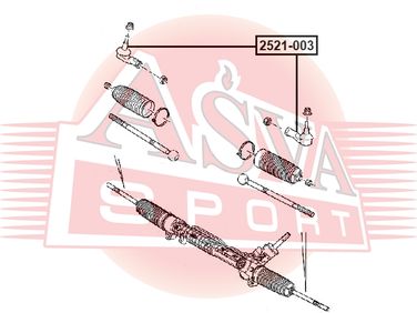 Asva 2521-003 Наконечник рулевой - 1