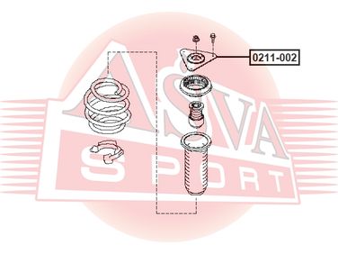 Asva 0211-002 Опора амортизатора - 1