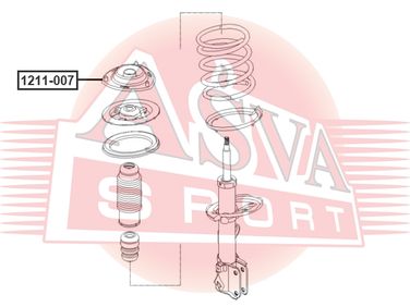 Asva 1211-007 Опора амортизатора - 1