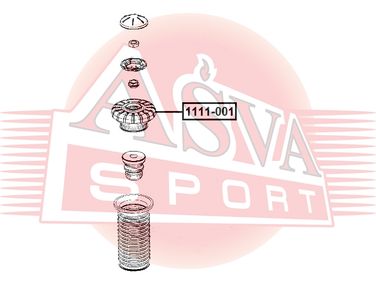 Asva 1111-001 Опора амортизатора - 1