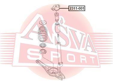 Asva 2311-001 Опора амортизатора - 2