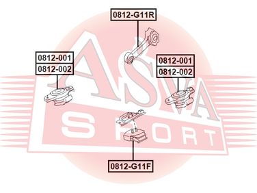 Asva 0812-002 Опора двигателя - 1
