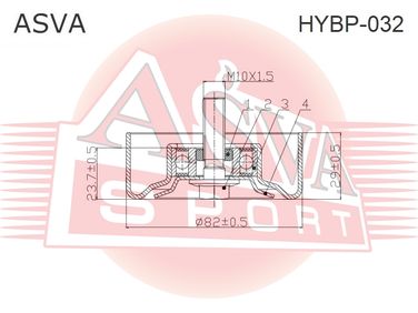 Asva HYBP-032 Ролик натяжной навесного оборудования - 1