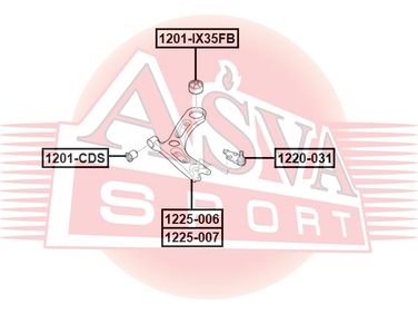 Asva 1225-007 Рычаг подвески - 1