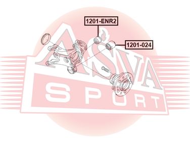 Asva 1201-024 Сайлентблок рычага подвески - 2