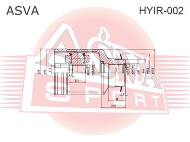 Asva HYIR-002 Шрус наружный - 2