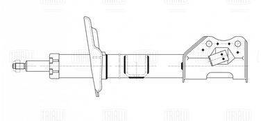 Trialli AG 01180 Амортизатор для а/м Лада Vesta Sport (15-) (стойка) перед. лев. | перед лев | - 2