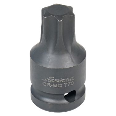 AIRLINE ATAS058 Головка ударная торцевая 1/2 DR внешний torx T70 45мм - 2