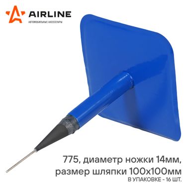 AIRLINE ATRK82 Грибок ремонтный 775 (диаметр ножки 14 мм, размер шляпки 100*100 мм) - 2