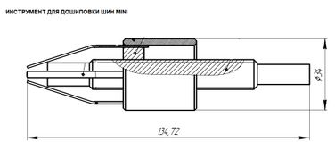AIRLINE ATRK106 Инструмент насадка на шуруповерт для ручной ошиповки шин mini - 1