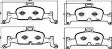 Trialli PF 4474 Колодки тормозные для а/м Audi A4 (b9) (17-)/a5 (16-)/a6 (18-)/a7 (17-) диск. перед. т/с Ate | перед | - 1