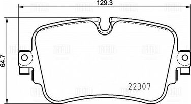 Trialli PF 4476 Колодки тормозные для а/м Audi A6 (17-)/a7 (17-)/vw Touareg (18-) диск. перед. т/с TRW | перед | - 3