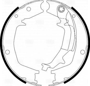 Trialli GF 4404 Колодки тормозные для а/м Kia Sportage II (04-)/Hyundai Tucson (04-) бараб. ст. тормозные 190x40 - 4
