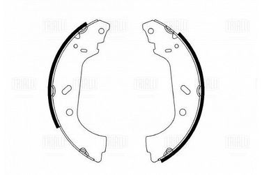Trialli GF 4407 Колодки тормозные для а/м Peugeot Expert (96-)/Citroen Jumpy (95-) барабан. 255x61 - 4