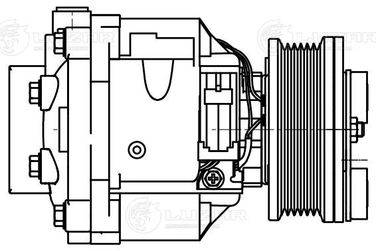 Luzar LCAC 0539 Компрессор кондиционера для а/м Opel Mokka (13-) 1.4t/1.7d - 1