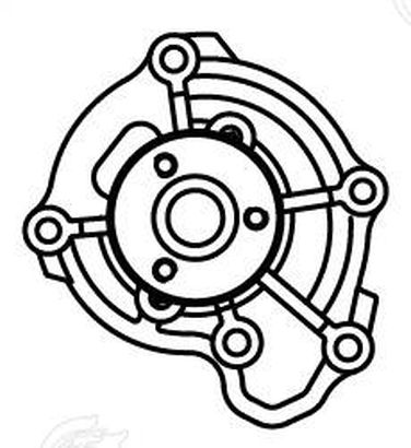 Luzar LWP 1496 Насос водяной для а/м Nissan Micra (02-)/Note (06-) 1.0i/1.2i/1.4i - 4