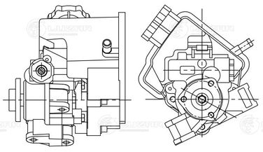 Luzar LPS 1506 Насос ГУР для а/м Mercedes-Benz Sprinter (W906)/Vito (w639) (06-) 2.2d [om646] - 4