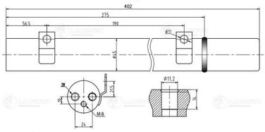 Luzar LCR 1504 Ресивер-осушитель конд. для а/м Mercedes-Benz ML (w164) (05-)/gl (x164) (06-) - 3