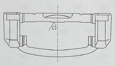 Trialli CF 052203 Скоба суппорта для а/м Chevrolet Lacetti (04-) перед. - 2