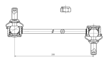 Trialli SP 0834 Стойка стабилизатора для а/м Hyundai i40 (11-) (перед.) | перед | - 2