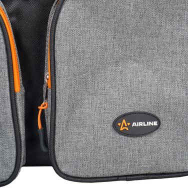AIRLINE ADCB003 Сумка-холодильник (термосумка) pro, 27л, 40*31*22см, водонепр., чер./сер. - 3