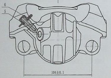 Trialli CF 012012 Суппорт тормозной для а/м Citroen Berlingo (08-)/Peugeot Partner (08-) перед. прав. d=60мм | перед прав | - 4